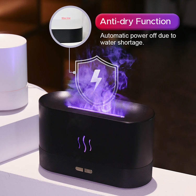 Led Colorful Flame Diffuser