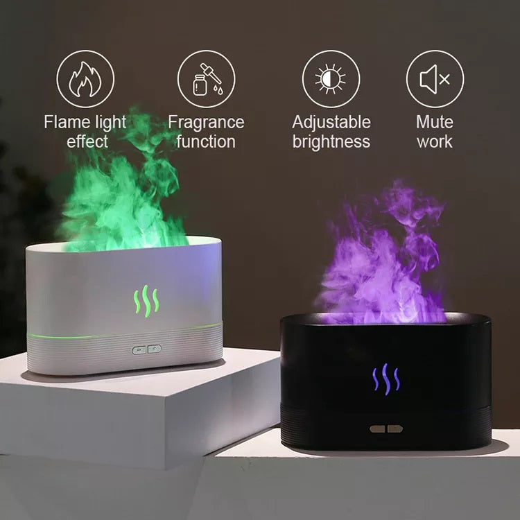 Led Colorful Flame Diffuser